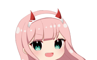 Zero Two Chibi Peeker