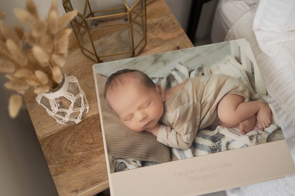 Moire Personalized Baby Photo Album - Small