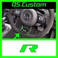 Image 1 of Vw Golf Mk7/Mk7.5 R Steering wheel ‘R’ Overlay