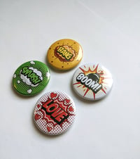 Image 1 of Comic Book Action Buttons | 1.5 Inch Buttons
