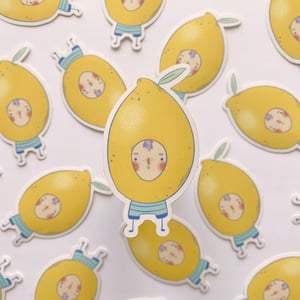 Image of Lemon Lad | Fruity Fellas Vinyl Sticker