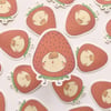 Strawberry Bud | Fruity Fellas Vinyl Sticker