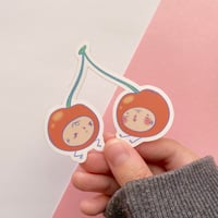 Image 2 of Cherry Twins | Fruity Fellas Vinyl Sticker
