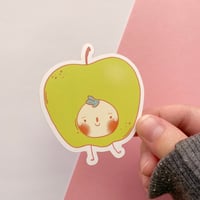 Image 2 of Apple Boy | Fruity Fellas Vinyl Sticker