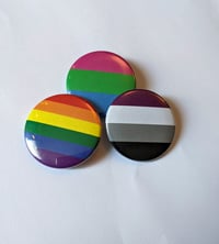 Image 1 of Pride Flags | LGBTQ flags, Wearable 1.5 inch Buttons, Keychains, Magnets 