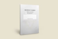 Business Planner White Marble Cover (8x11)