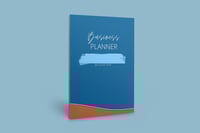 Business Planner w/Monthly Calendar Blue/Orange Cover