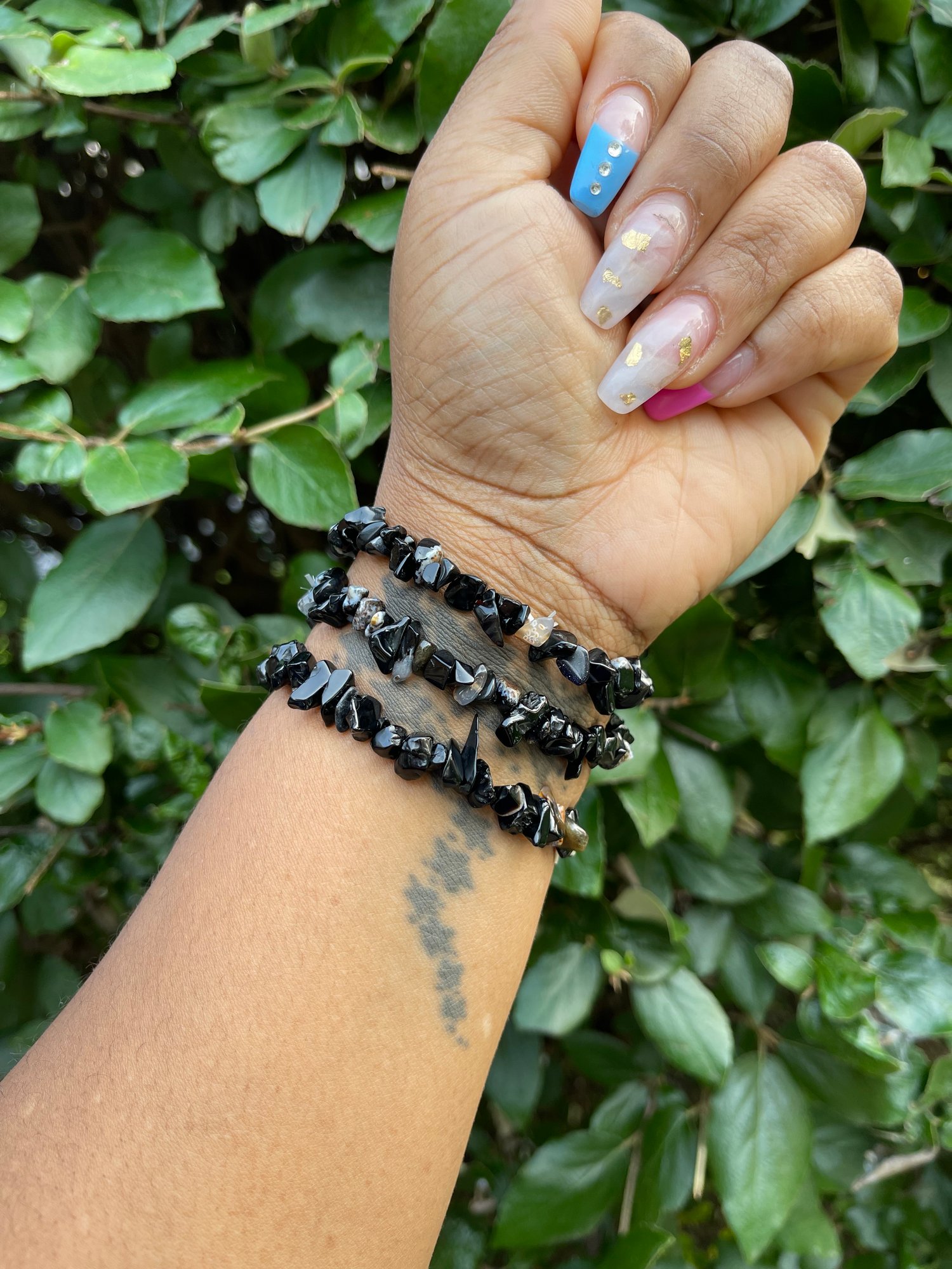 Image of Black onyx (bracelet )
