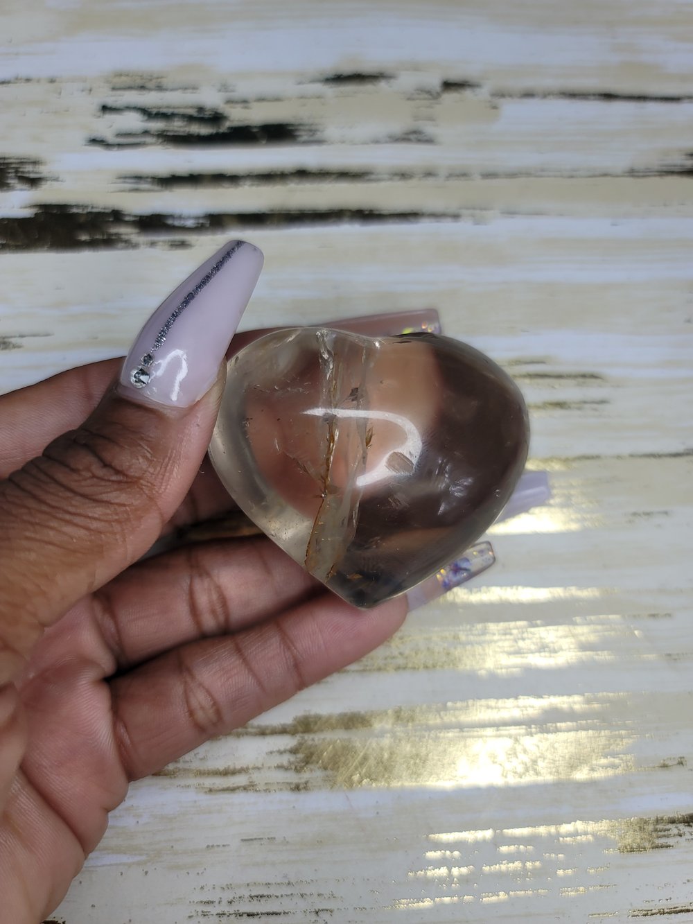 Image of Heart Shaped Crystal (Different Sizes)