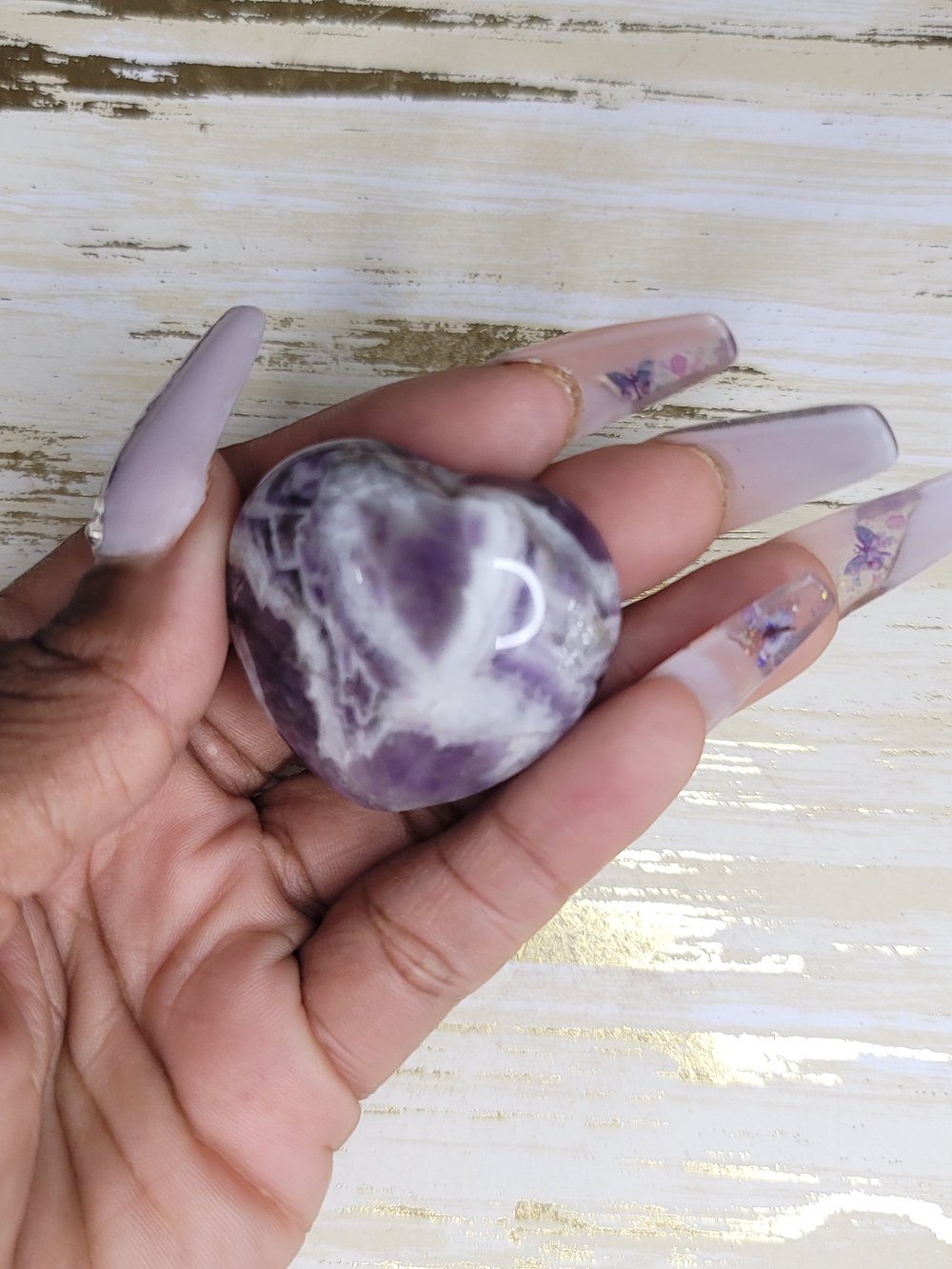 Image of Heart Shaped Crystal (Different Sizes)