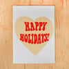 Gold Holiday Heart
