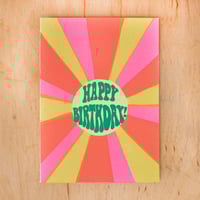 Birthday Sunburst Greeting Card