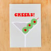 Cheers Martini Greeting Card