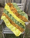 Cover Me with Sunshine Chunky Crocheted Woollen Blanket