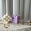 Purple Bubble Candle