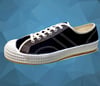 VEGANCRAFT vintage lo top black canvas sneaker shoes made in Slovakia 