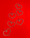 CHAIN HEART EARRINGS 