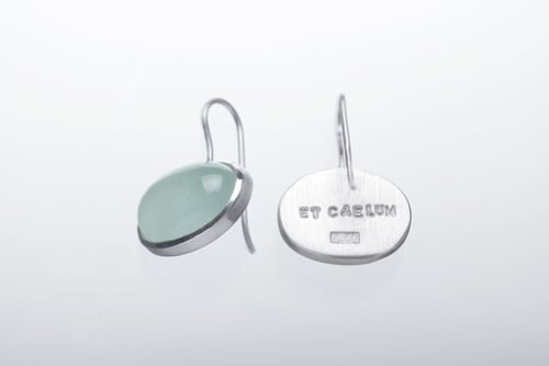 Image of ''Between the sea and the sky'' silver earrings with aquamarines ·  INTER MARE ET CAELUM  ·