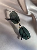 Image 3 of Chanel Black And Silver 90s Rimless Sunglasses 