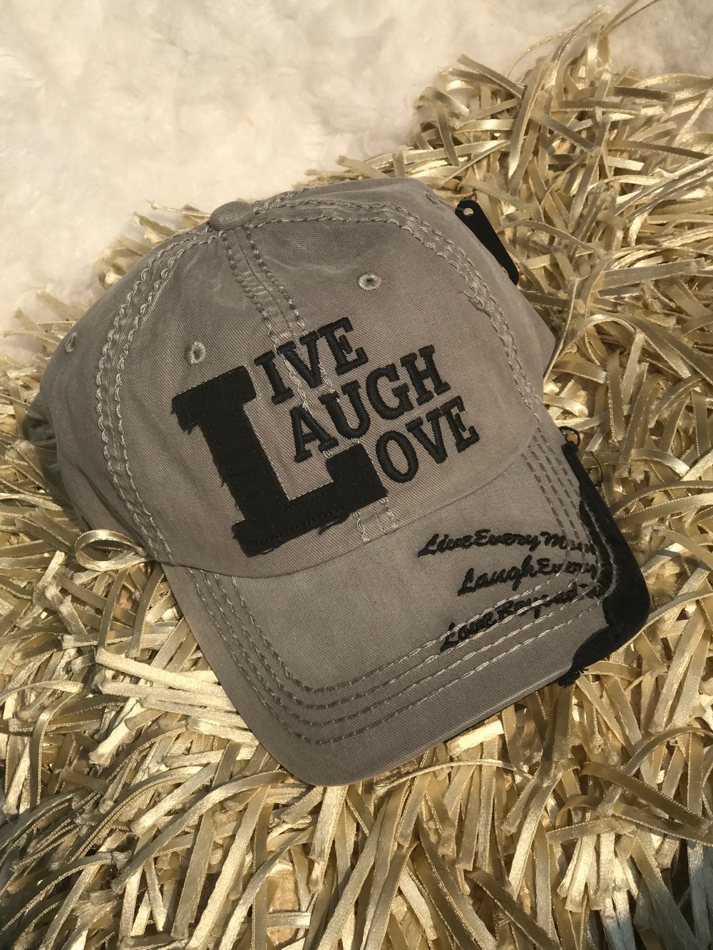 Image of “LIVE, LAUGH, LOVE” DISTRESSED 