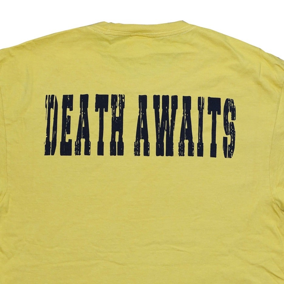 Mined Matter Death Awaits Tee - Yellow