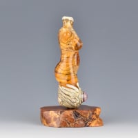 Image 3 of XXL. Peachy Keen Goddess - Flamework Glass Sculpture Bead