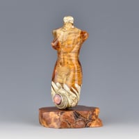 Image 5 of XXL. Peachy Keen Goddess - Flamework Glass Sculpture Bead