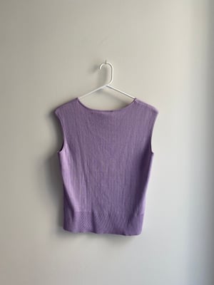 lavender knitted tank 
