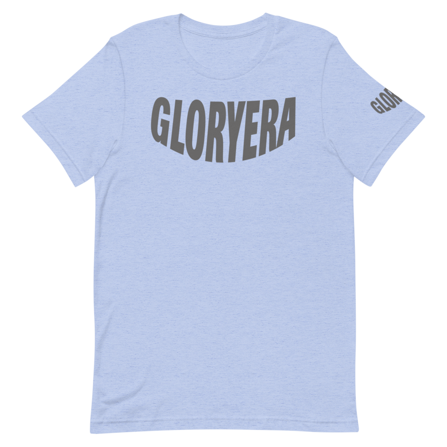 Image of GLORYERA® CREW TEE (HEATHER LIGHT BLUE/GRAY)