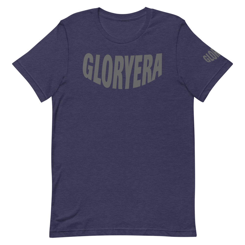 Image of GLORYERA® CREW TEE (HEATHER NAVY BLUE/GRAY)