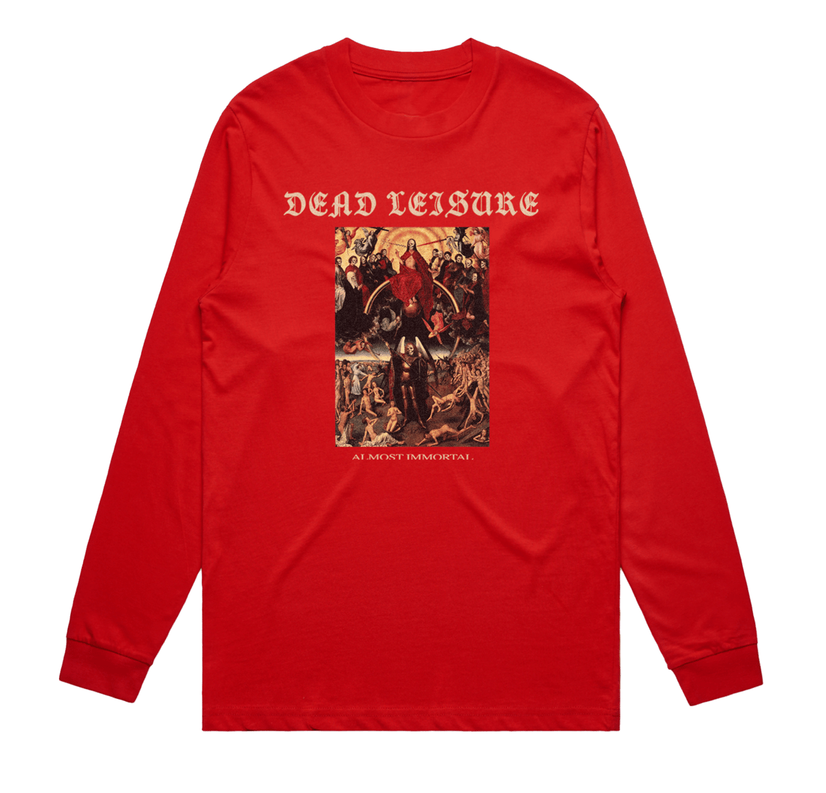 Almost Immortal Long Sleeve T-shirt - Red