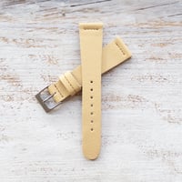 Image 4 of 20mm Cream Chevre Strap In Butter White