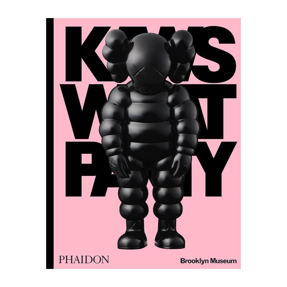Image of Kaws What Party - Black on Pink