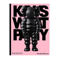 Image 1 of Kaws What Party - Black on Pink