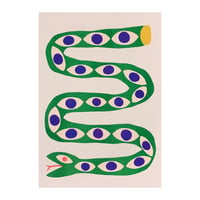 Serpent Sees (riso print)
