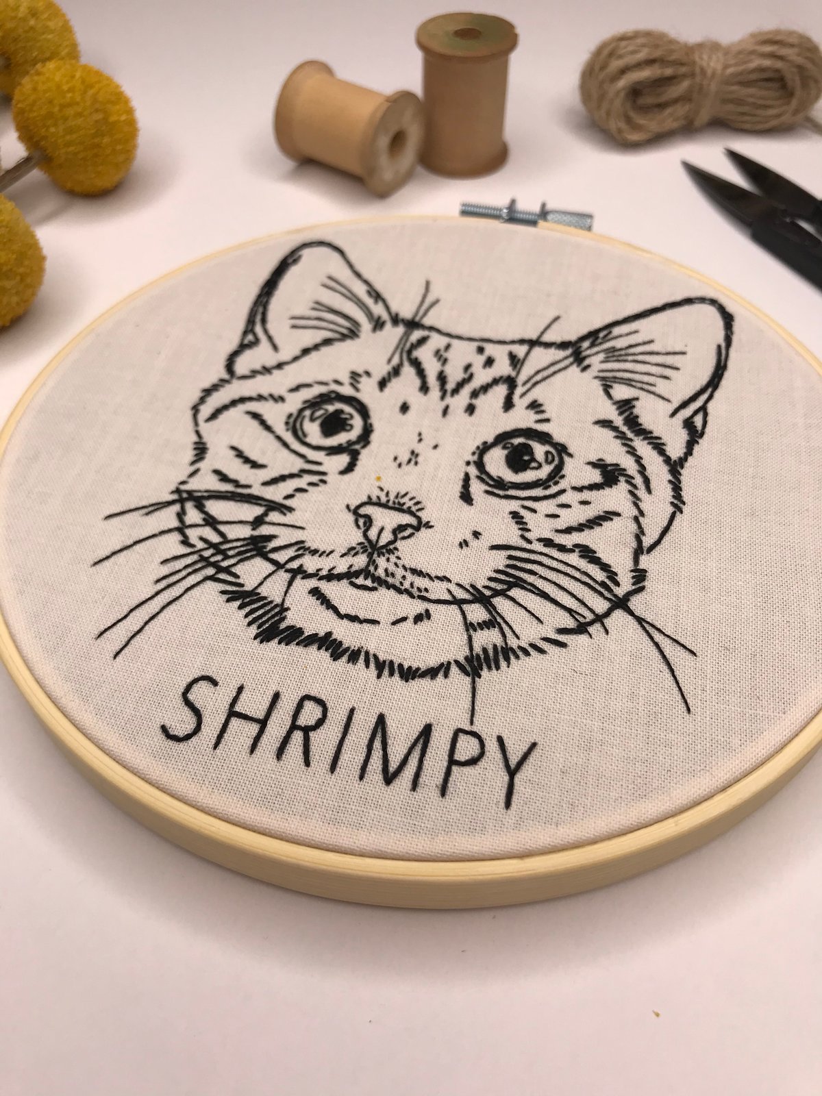Stitch Your Pet! - Custom Pet Portrait Hand Embroidery PDF PATTERN ONLY