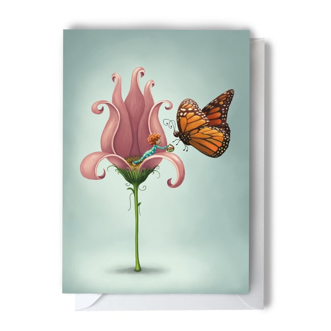 'Monarch Butterfly' Greeting Card