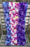 Image of Crocheted Chunky Blanket 'Purple Moon'