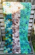 Crocheted Chunky Blanket 'Naturals