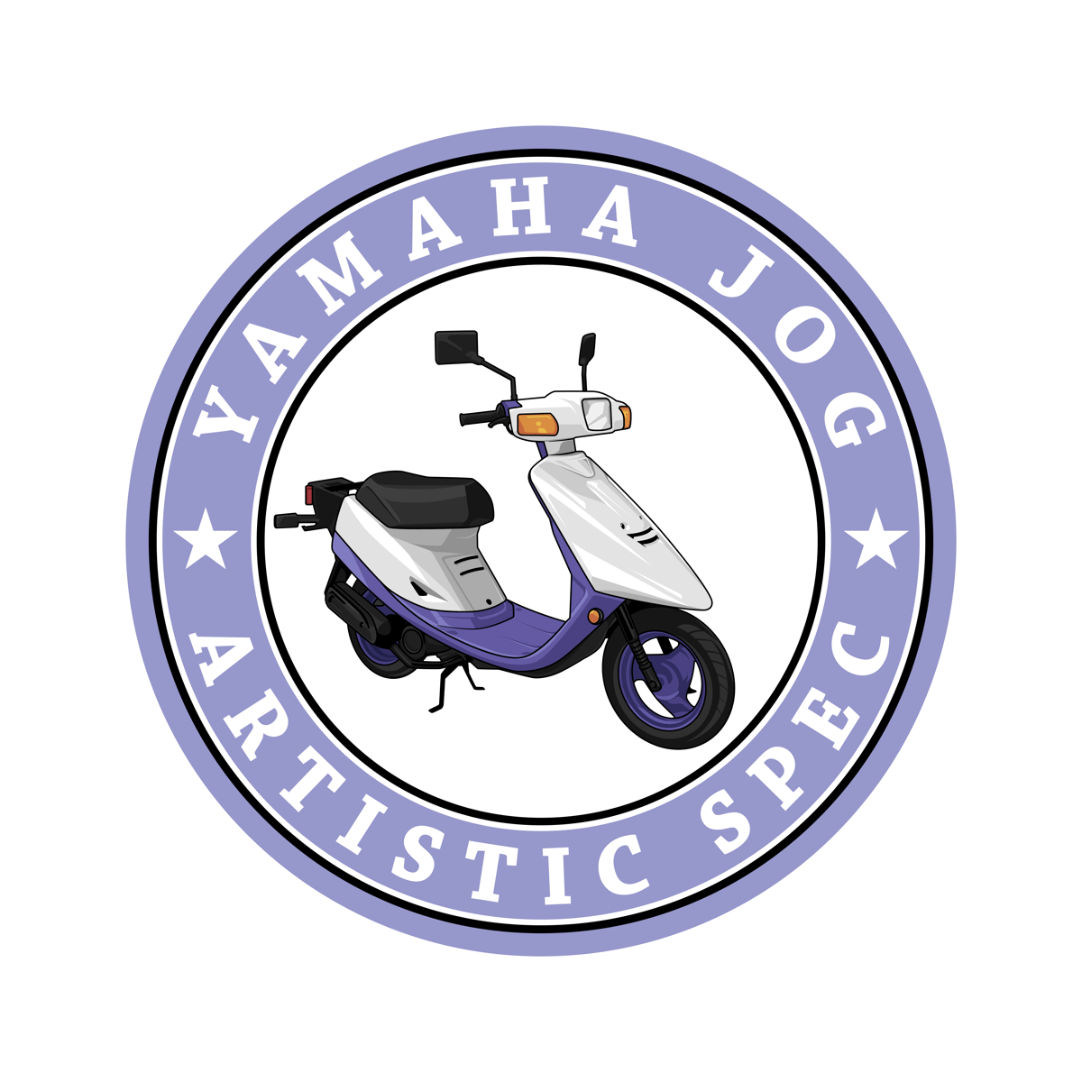 BANNER VINTAGE YAMAHA JOG SCOOTER