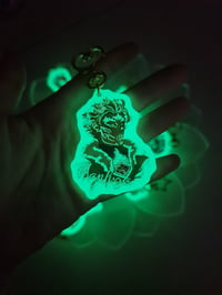 Image 1 of Hawks- Dia charm - glow in the dark