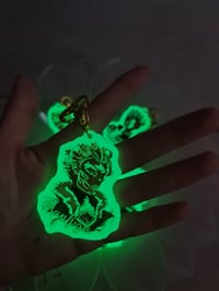 Image 2 of Hawks- Dia charm - glow in the dark