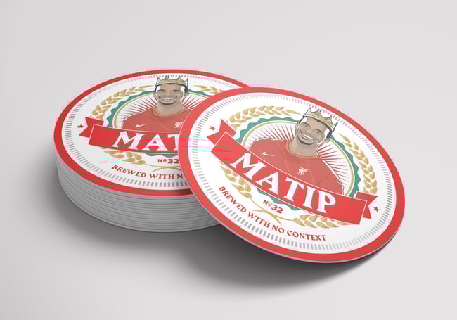  No Context Matip Beermat - Pack of 3