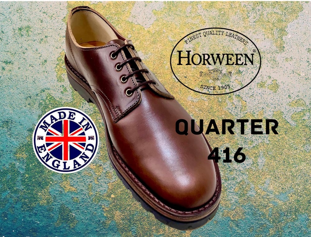 Image of Jadd Horween chromexcel brown leather desert shoes made in England 