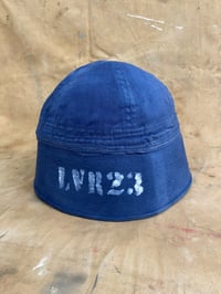 Image 1 of WW2 US NAVY "BLUE" SERVICE HAT with stencil