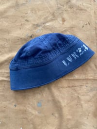 Image 4 of WW2 US NAVY "BLUE" SERVICE HAT with stencil