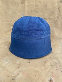 Image 2 of WW2 US NAVY "BLUE" SERVICE HAT with stencil