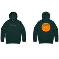 Tekito Record Hoodie - Pine Green/Orange