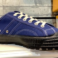Image 2 of VEGANCRAFT hiker blue canvas sneaker shoes made in Slovakia 