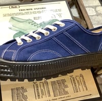 Image 5 of VEGANCRAFT hiker blue canvas sneaker shoes made in Slovakia 